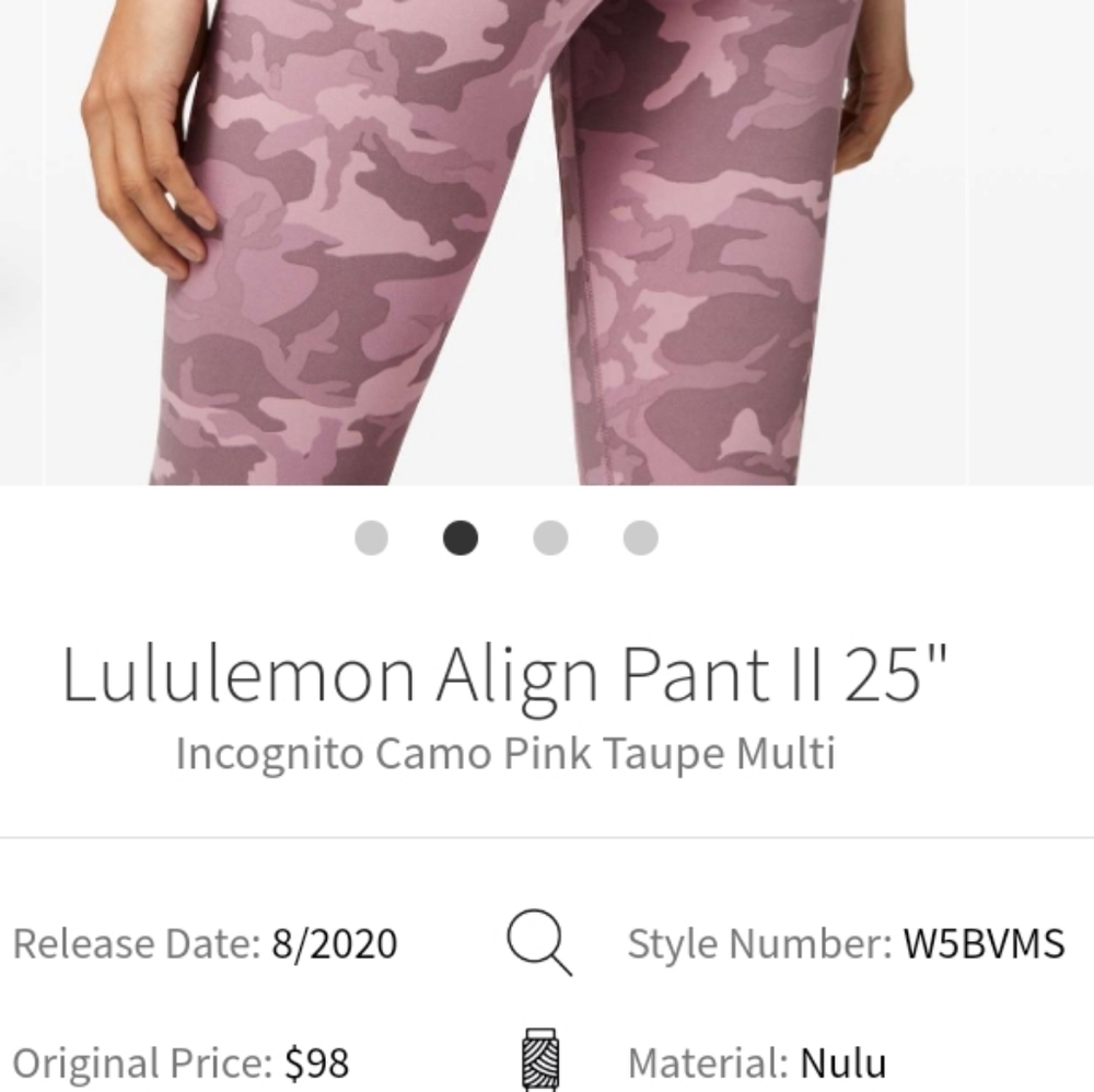 NWT 🍋 Lululemon 🍋 Align 25"   Size 4 - Picture 8 of 12